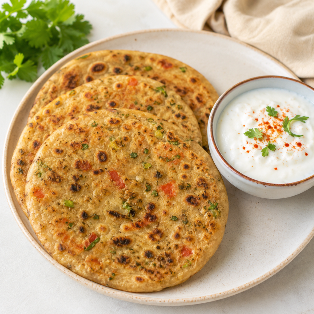 Vegetable mix paratha