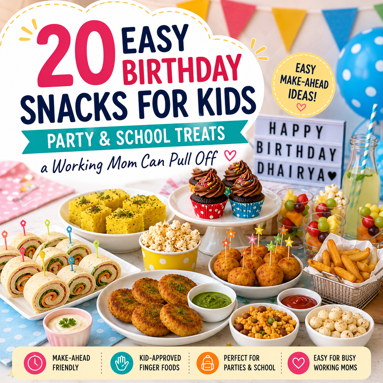 Birthday Snacks for Kids