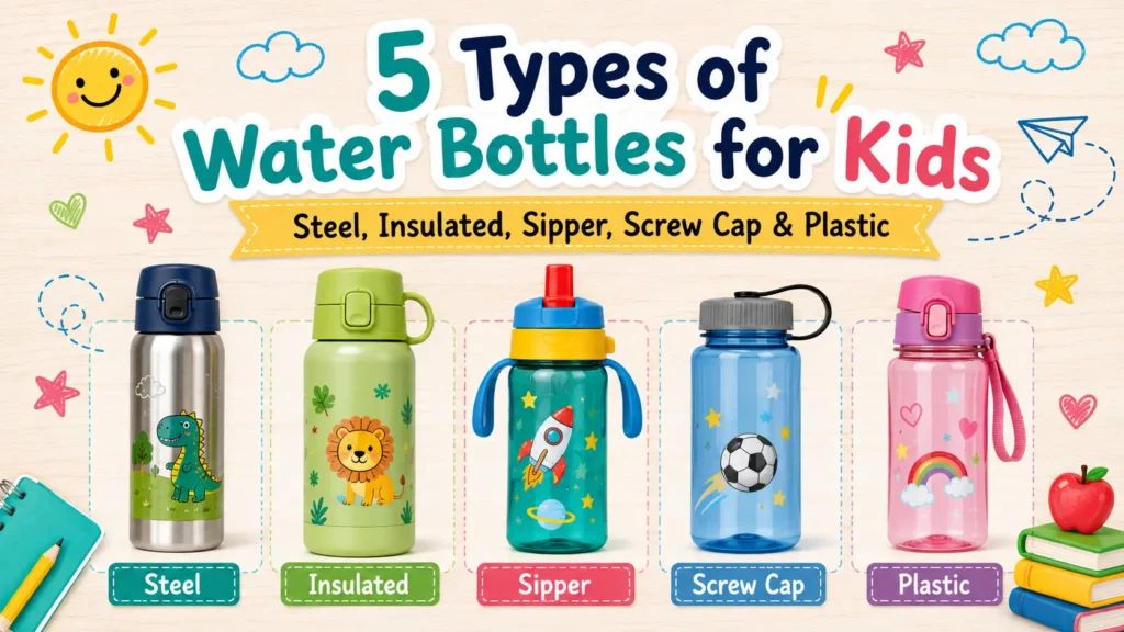 Types of water bottles for kids