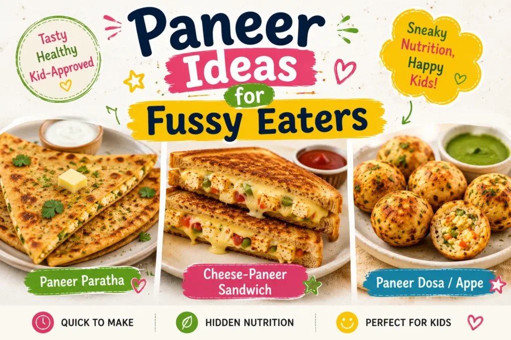 Paneer Snacks for fussy Eaters
