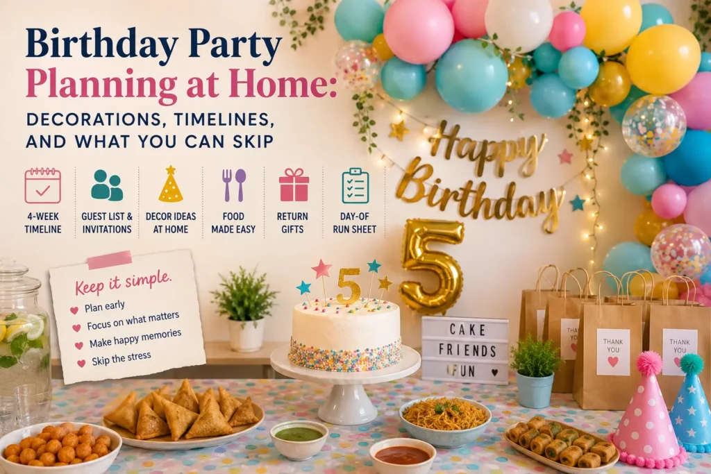 Birthday Party Planning at Home