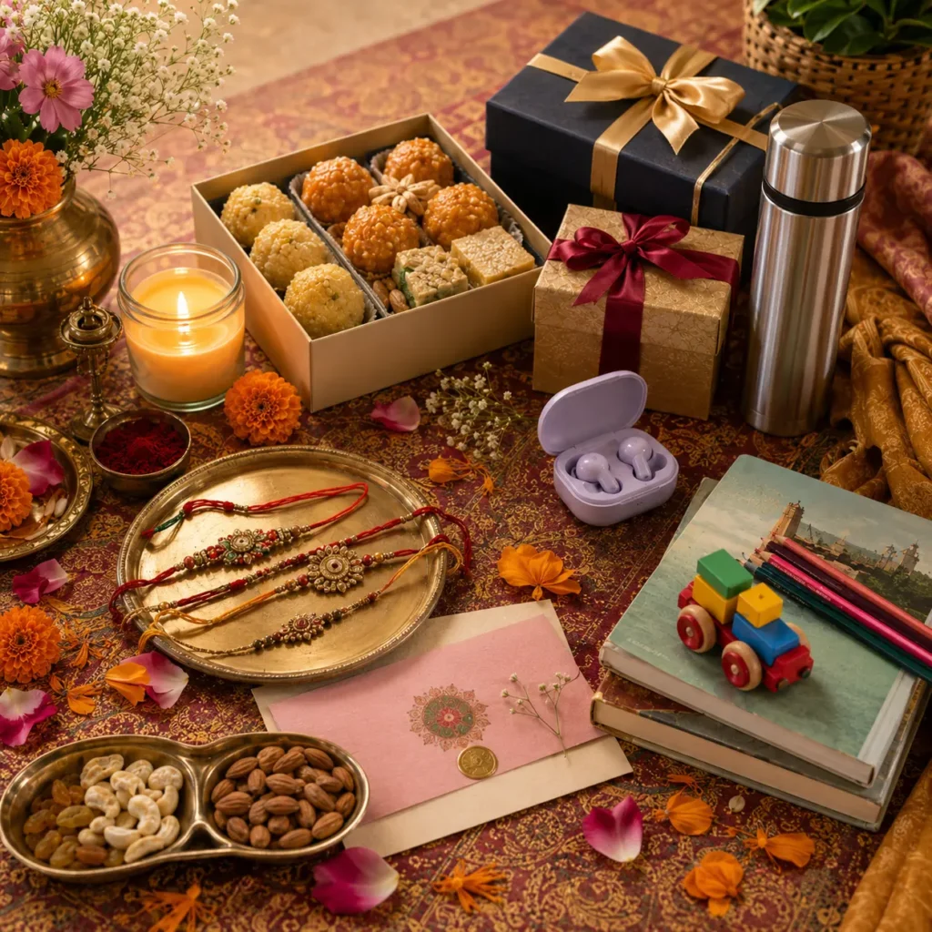Festive gift and sweet offerings