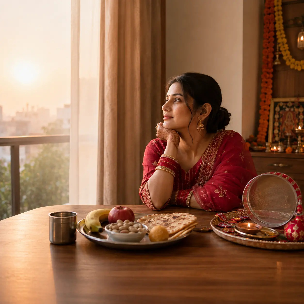 karwa chauth pooja for newly married