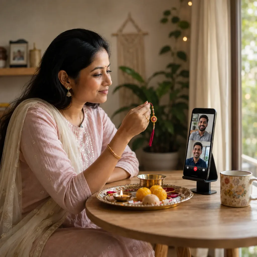 Rakhi Celebration Over Video Call