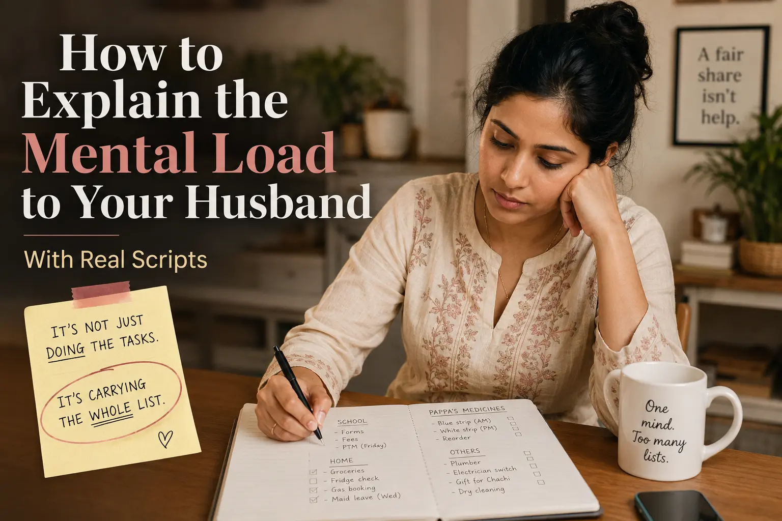 How to Explain the Mental Load to Your Husband (Without Starting a Fight)